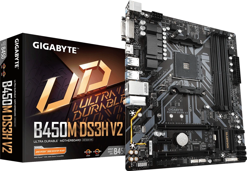 Gigabyte B450M DS3H V2 (Rev. 1.x)